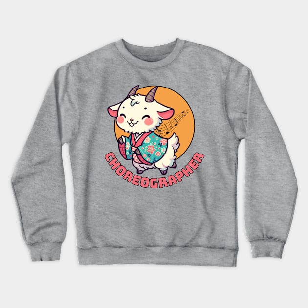 Dancing goat Crewneck Sweatshirt by Japanese Fever